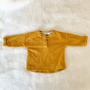 miles the label Long-Sleeve Shirt, Size 3M